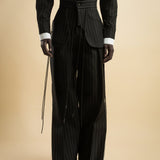 WOOL PINSTRIPE SWEATPANTS