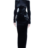 BLACK CUTOUT DRESS