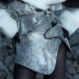MICRO BLACK & WHITE LEATHER SKIRT