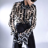 SHEER LOGO DRESS SHIRT