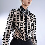 SHEER LOGO DRESS SHIRT