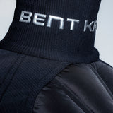 BLACK QUILTED PUFFER SWEATER