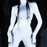 WHITE SCUBA BODYSUIT