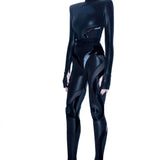 MATTE BLACK VEGAN LEATHER SPORT PANT