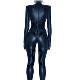 MATTE BLACK VEGAN LEATHER SPORT PANT