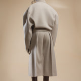 TAUPE WOOL OVERSIZED JACKET