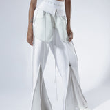 GRAY & WHITE SWEATPANTS