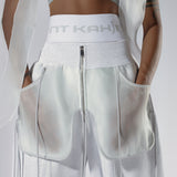GRAY & WHITE SWEATPANTS