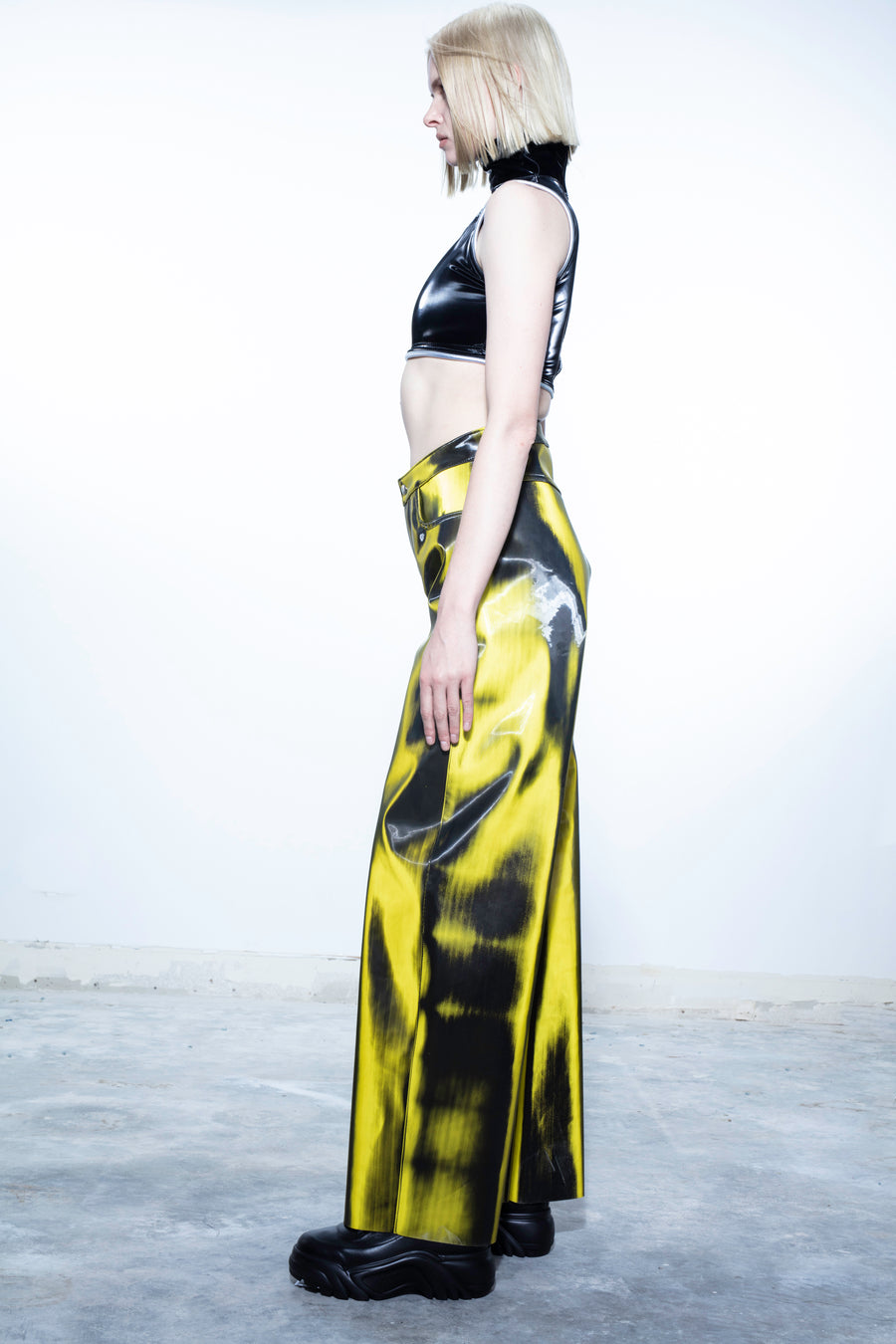 YELLOW COLOR SHIFTING PANT