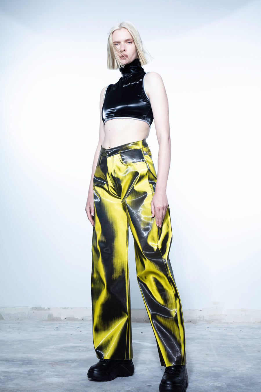 YELLOW COLOR SHIFTING PANT