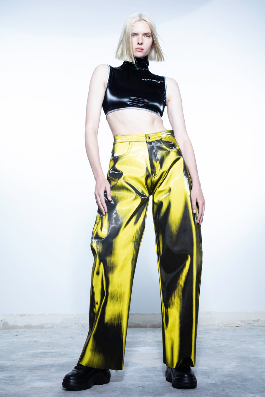 YELLOW COLOR SHIFTING PANT