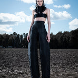 PLAID LOGO TROUSER