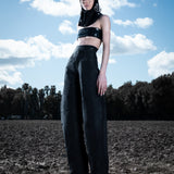PLAID LOGO TROUSER