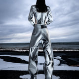 GRAY COLOR SHIFTING JACKET