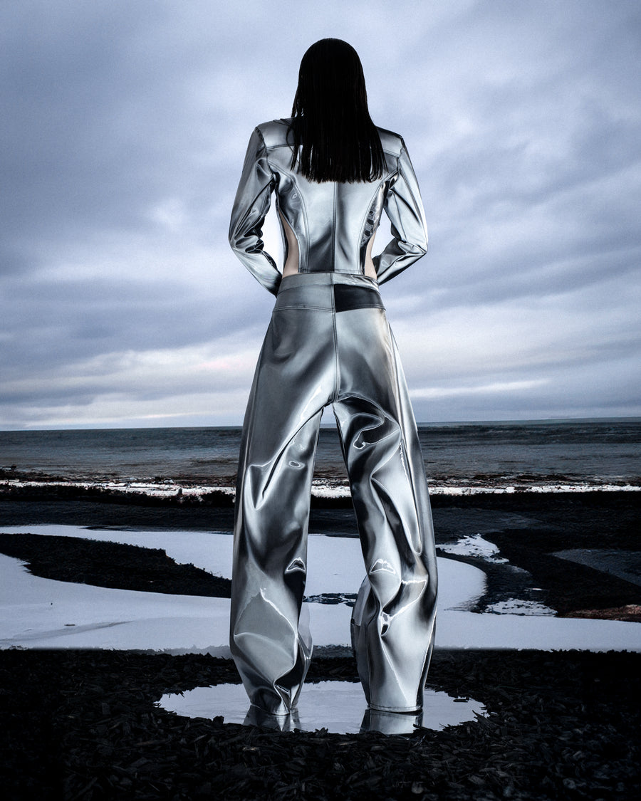 GRAY COLOR SHIFTING PANT