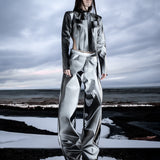 GRAY COLOR SHIFTING PANT