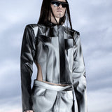 GRAY COLOR SHIFTING JACKET