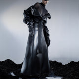 OVERSIZED LEATHER TRENCH