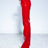 RED LIQUID PANT
