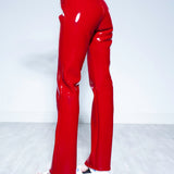 RED LIQUID PANT