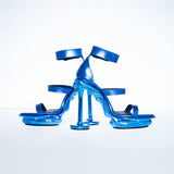 CHROME DRIP HEELS