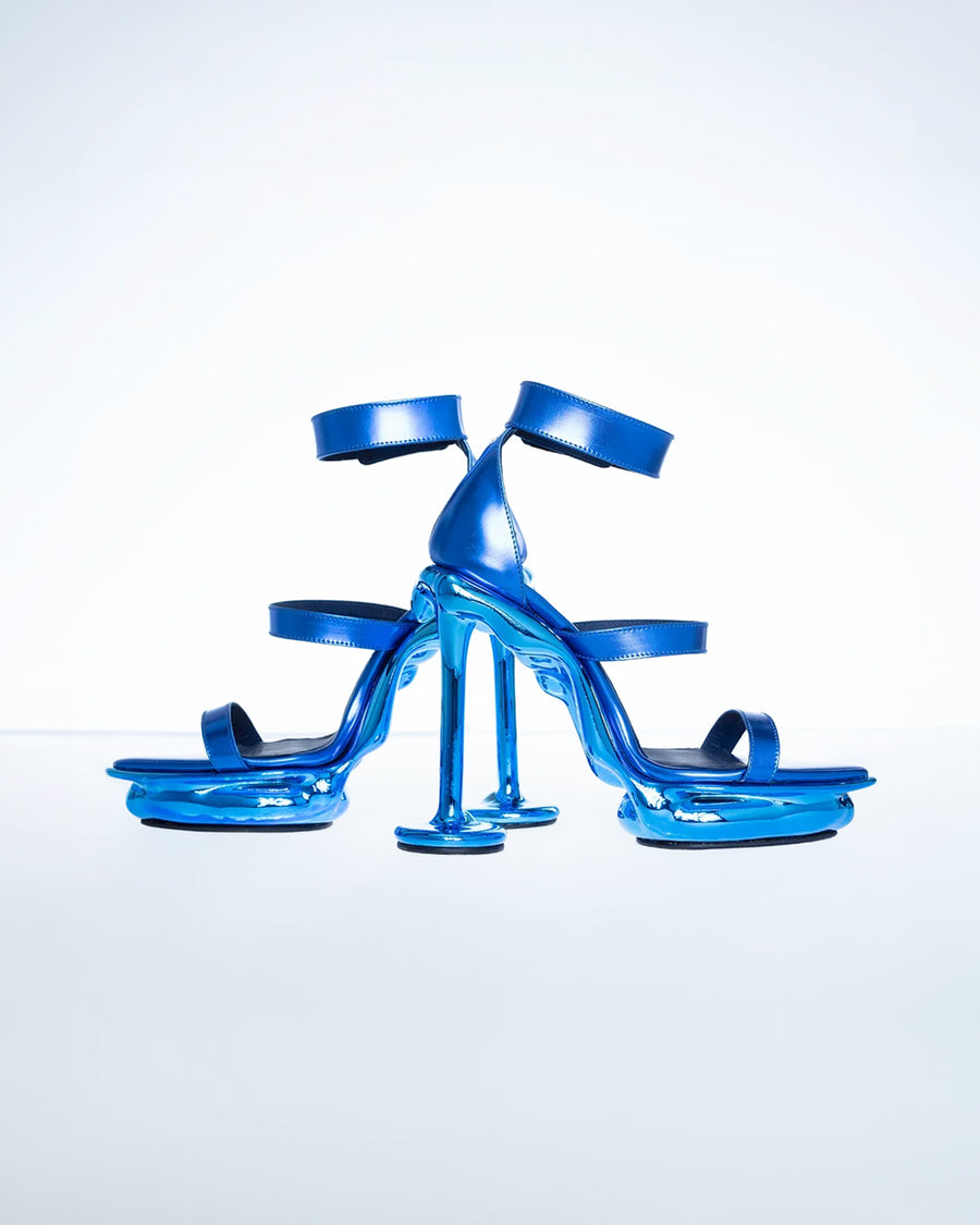 CHROME DRIP HEELS