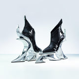 CHROME PATENT BOOT