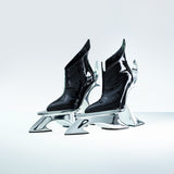 CHROME PATENT BOOT