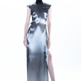 GUN METAL ORGANZA SPORT DRESS