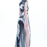 GUN METAL ORGANZA SPORT DRESS